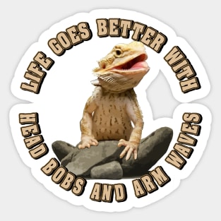 Bearded Dragon Life Is Better Pet Lizard Sticker